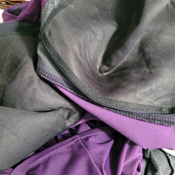 Lands' End Grecian One Piece Swimsuit With Tummy Control Plus Size 26 Purple - Picture 5 of 7